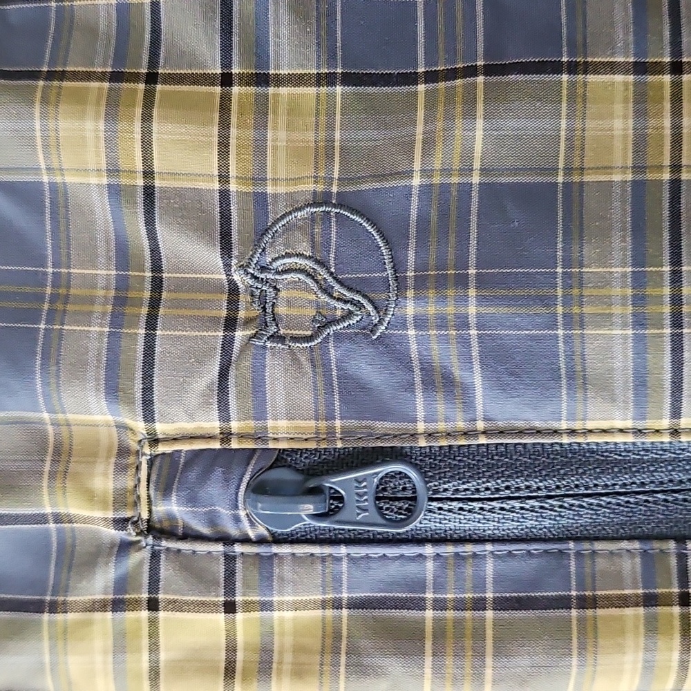 Fjallraven Mens Abisko Hiking SS Shirt Blue Plaid Size M - Picture 3 of 10